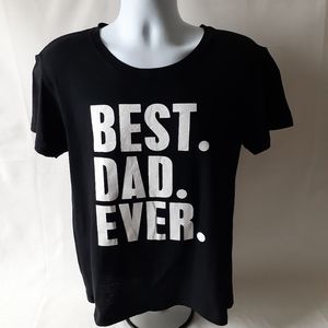 Best Dad Ever men's black T-shirt